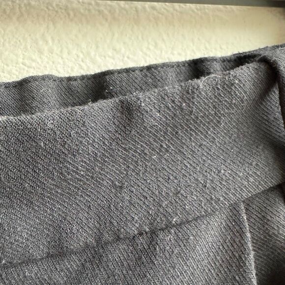 ✨$5/$25 Abercrombie & Fitch Black Wide Straight Leg Trouser Pants Size 27/4 LONG - Picture 6 of 11